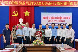 NCS. Vi Xuân Học bảo vệ thành công luận án tiến sĩ cấp Trường ngành Khoa học cây trồng