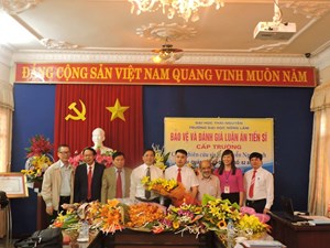 NCS. Nguyễn Ngọc Anh bảo vệ thành công luận án tiến sĩ ngành Quản lý đất đai