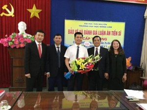 NCS. Trần Xuân Đức bảo vệ thành công luận án tiến sĩ ngành Quản lý Đất đai