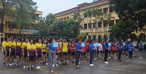 Tưng bừng khai mạc giải bóng chuyền sinh viên trường đại học Nông Lâm năm 2016