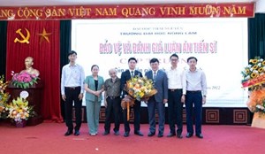 NCS. Lê Tuấn Định bảo vệ thành công luận án Tiến sĩ cấp Trường ngành Quản lý đất đai