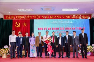 NCS. Trương Thành Nam bảo vệ thành công luận án Tiến sĩ cấp Trường ngành Quản lý đất đai