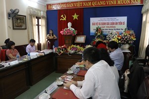 NCS. Hoàng Thị Minh Thu bảo vệ thành công luận án tiến sĩ cấp Trường ngành Khoa học cây trồng
