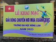Trường Đại học Nông Lâm tổ chức giải “Bóng chuyền hơi Mùa xuân 2023”