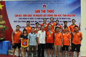 Trường Đại học Nông Lâm tham gia Giải Thể thao cán bộ, viên chức và người lao động Đại học Thái Nguyên năm 2023
