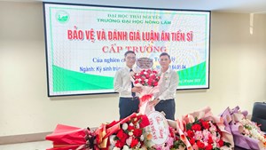 NCS Trần Trung Mỹ bảo vệ thành công luận án tiến sĩ ngành Ký sinh trùng và Vi sinh vật học thú y