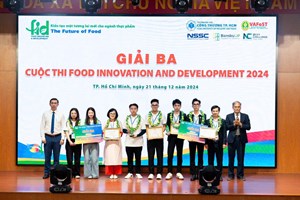 Trường Đại học Nông Lâm đạt giải Ba và giải Ý tưởng độc đáo cuộc thi Food Innovation and Development 2024 - The Future of Food