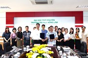 Đoàn công tác của Công ty TNHH SORIMACHI Việt Nam đến thăm và làm việc với Trường Đại học Nông Lâm