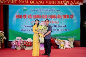 NCS. Hoàng Thị Lan Anh bảo vệ thành công luận án Tiến sĩ cấp Trường ngành Công nghệ sinh học