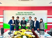 Trao đổi hợp tác giữa Trường Đại học Nông Lâm  và Hiệp hội Thú y Nhật Bản (JVMA)