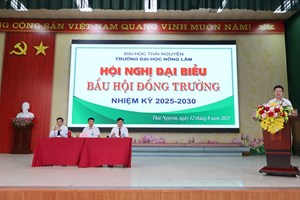 Hội nghị đại biểu bầu thành viên Hội đồng Trường nhiệm kỳ 2025-2030