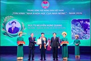 Hiệu trưởng Trường Đại học Nông Lâm được tôn vinh là “Nhà khoa học của người nông dân”