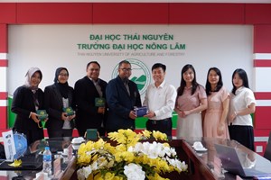 Tăng cường hợp tác quốc tế giữa Trường Đại học Nông Lâm và Universitas Brawijaya (Indonesia)