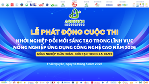 Tổ chức lễ phát động cuộc thi “Khởi nghiệp đổi mới sáng tạo trong lĩnh vực nông nghiệp ứng dụng công nghệ cao năm 2026” khu vực trung du và miền núi phía Bắc 