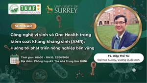 SEMINAR: “Công nghệ vi sinh và One Health trong kiểm soát kháng kháng sinh (AMR): Hướng tới phát triển nông nghiệp bền vững”