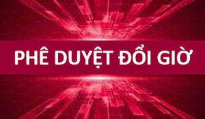 Phê duyệt đổi giờ học kỳ I năm học 2026-2027